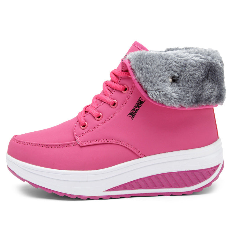 Comelyy Women's Plush Rocking Cotton Boots