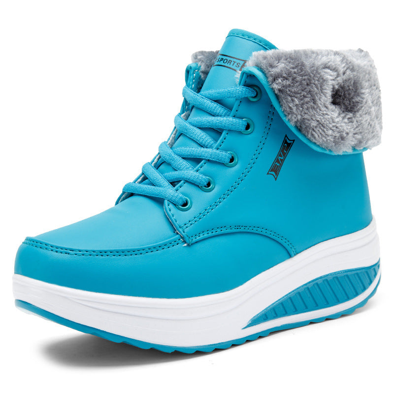 Comelyy Women's Plush Rocking Cotton Boots