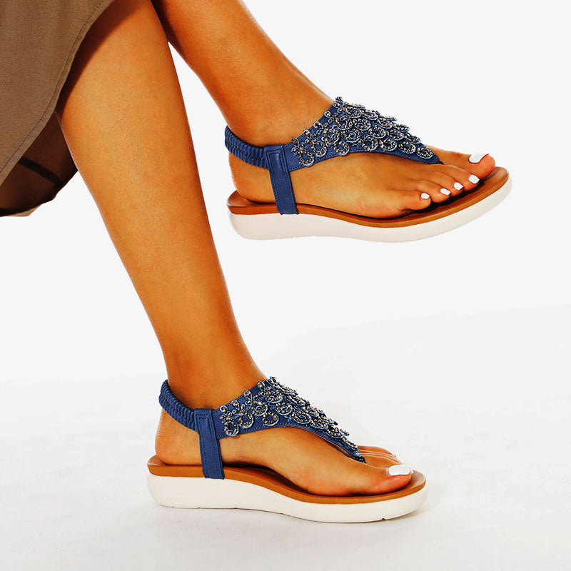 Comelyy  Ankle Strap Casual Elastic Fashion Sandals