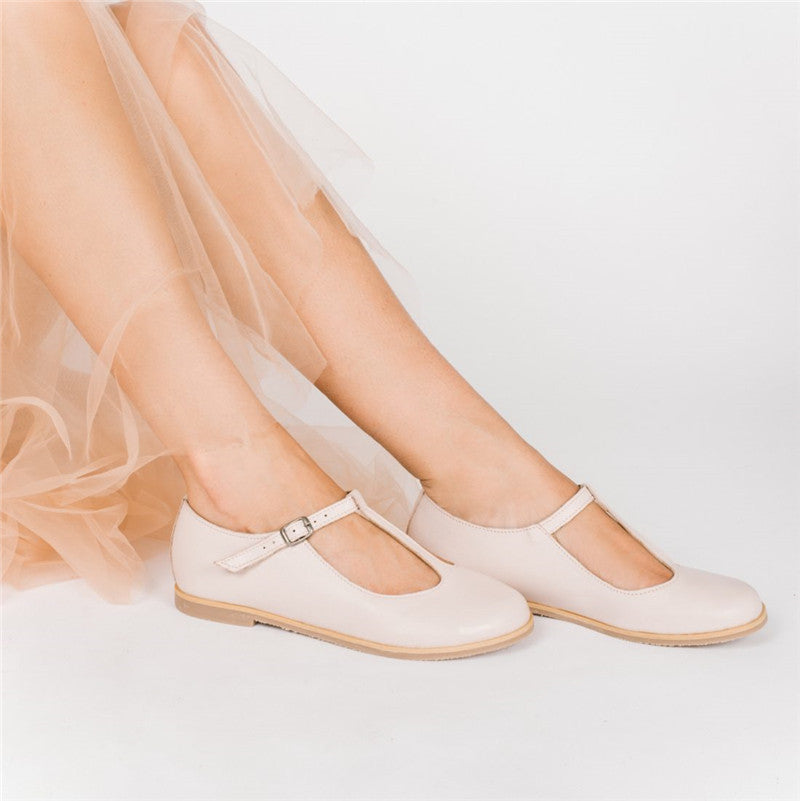 Comelyy Comfortable flat buckle pumps