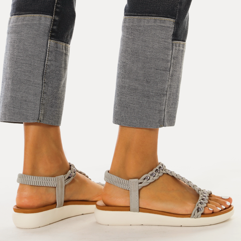 Comelyy Embroidered Casual Elastic Fashion Sandals