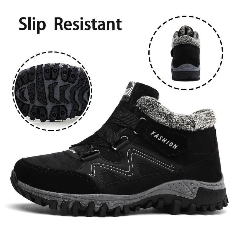 Comelyy Snowy Villia Leather Ankle Boots