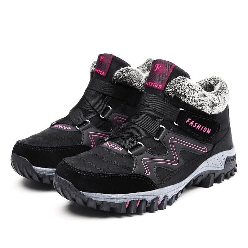 Comelyy Snowy Villia Leather Ankle Boots