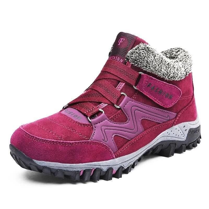 Comelyy Snowy Villia Leather Ankle Boots