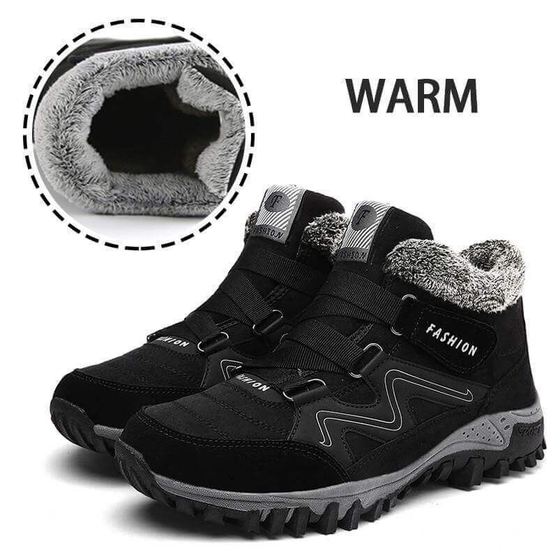 Comelyy Snowy Villia Leather Ankle Boots