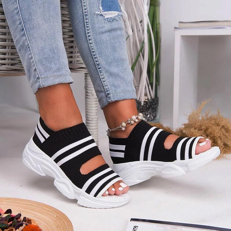Comelyy Casual Women Breathable Wedge Comfy Sandals - Fit All Width Foot Sandals