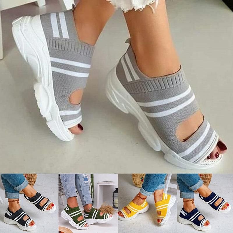 Comelyy Casual Women Breathable Wedge Comfy Sandals - Fit All Width Foot Sandals
