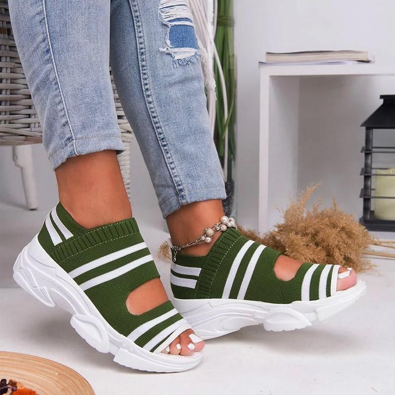 Comelyy Casual Women Breathable Wedge Comfy Sandals - Fit All Width Foot Sandals