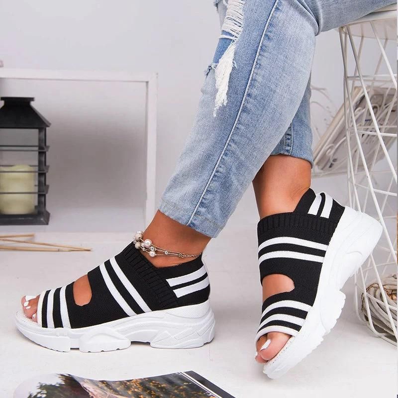 Comelyy Casual Women Breathable Wedge Comfy Sandals - Fit All Width Foot Sandals