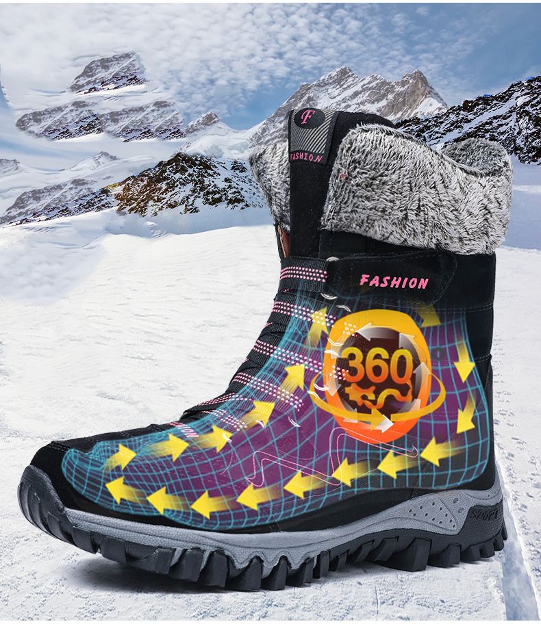 Comelyy Snowy Villia Leather Tall Boots