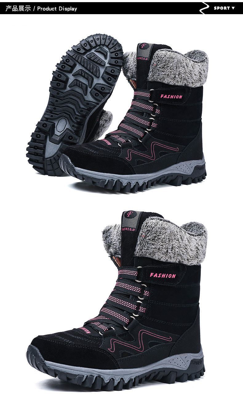 Comelyy Snowy Villia Leather Tall Boots