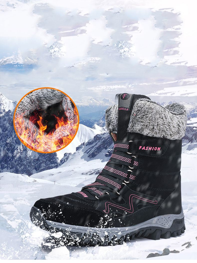 Comelyy Snowy Villia Leather Tall Boots