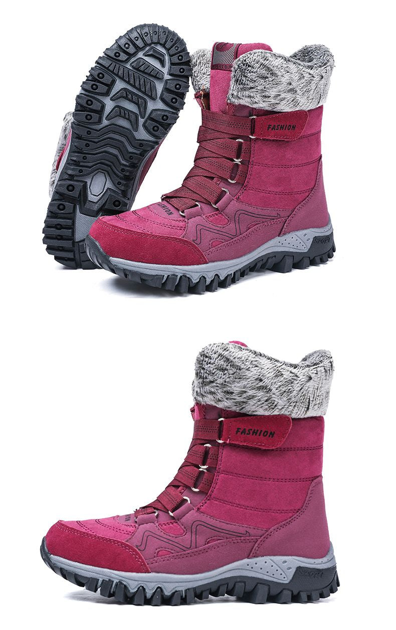 Comelyy Snowy Villia Leather Tall Boots