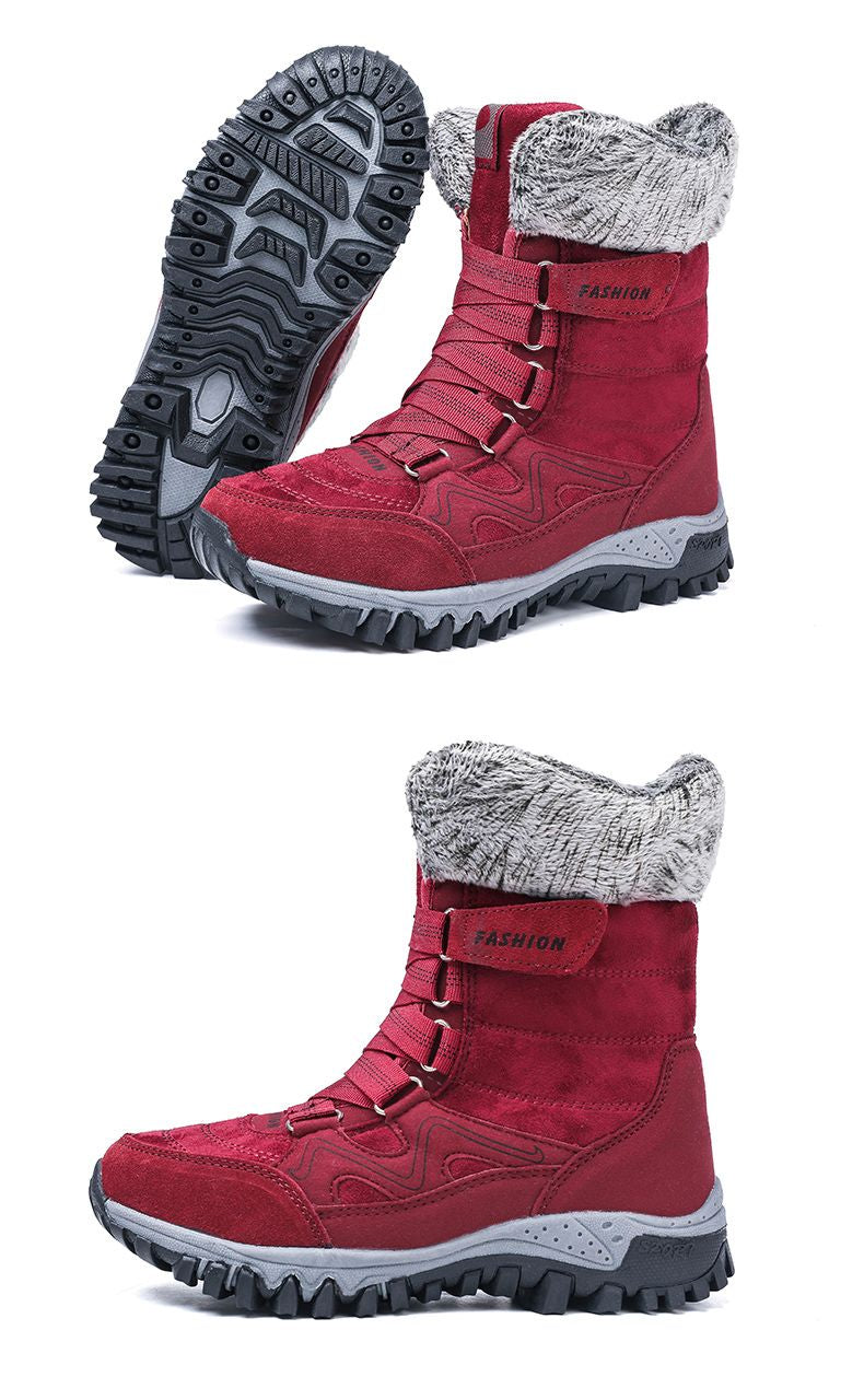 Comelyy Snowy Villia Leather Tall Boots