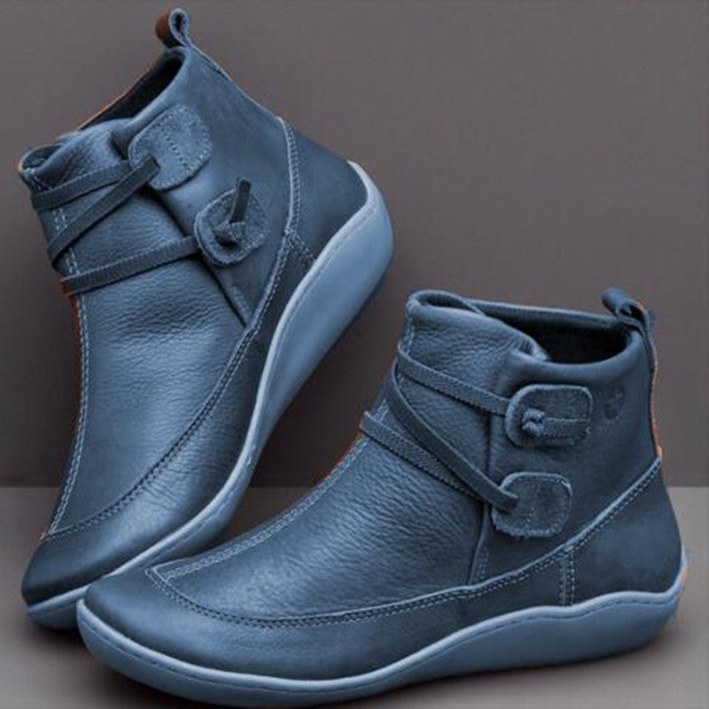 Comelyy Roman Pointed Leather Women Boots
