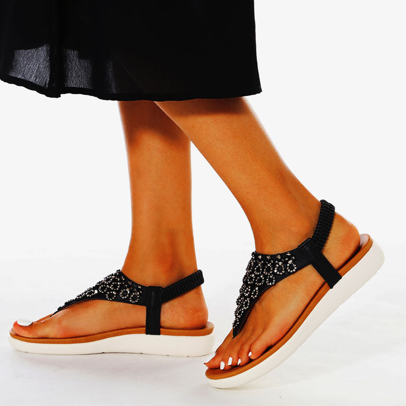 Comelyy  Ankle Strap Casual Elastic Fashion Sandals