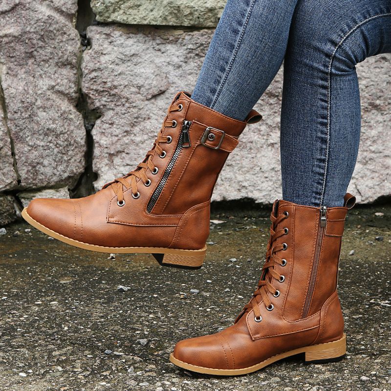 StrideWell™ | Orthopedic Leather Boots with Confidence