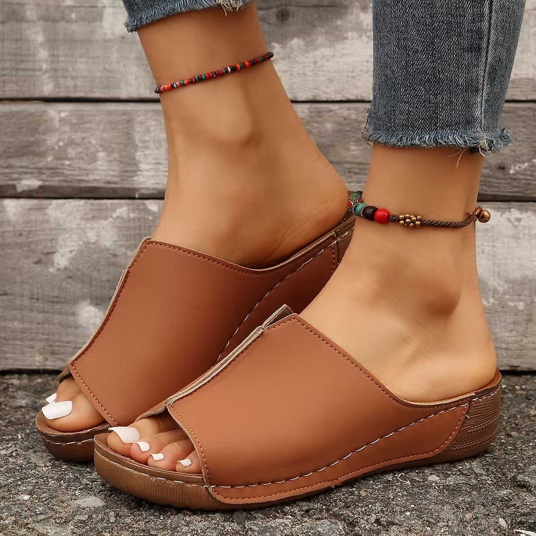 Comelyy wedge sandals for women summer trendy comfortable Roman sandals
