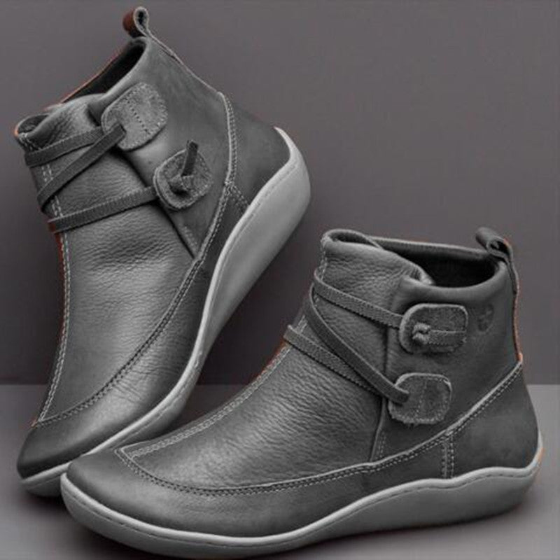 Comelyy Roman Pointed Leather Women Boots