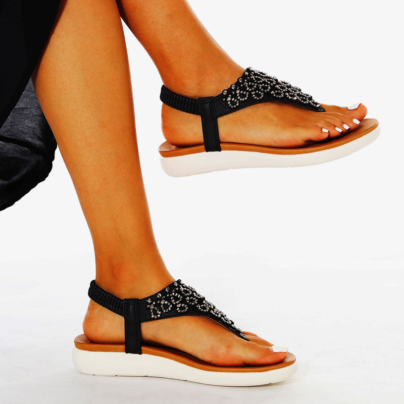 Comelyy  Ankle Strap Casual Elastic Fashion Sandals