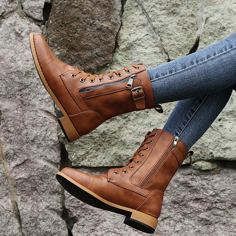 StrideWell™ | Orthopedic Leather Boots with Confidence
