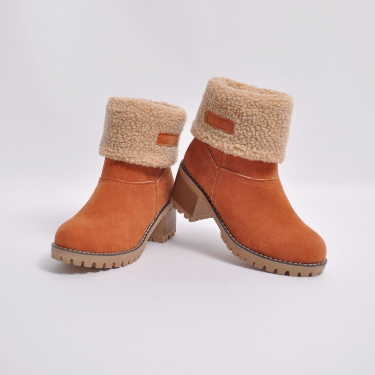 Comelyy Fur Warm turned-over edge Boots
