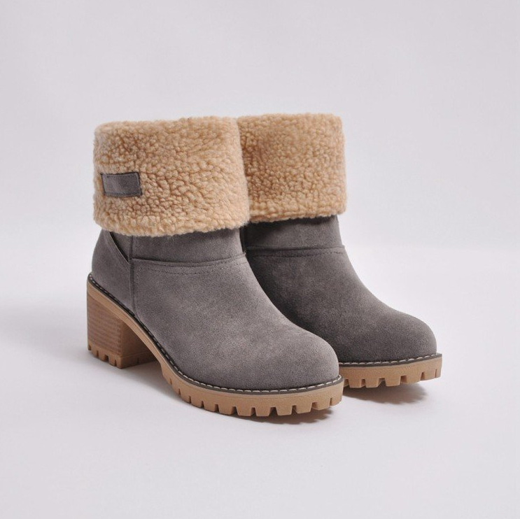 Comelyy Fur Warm turned-over edge Boots