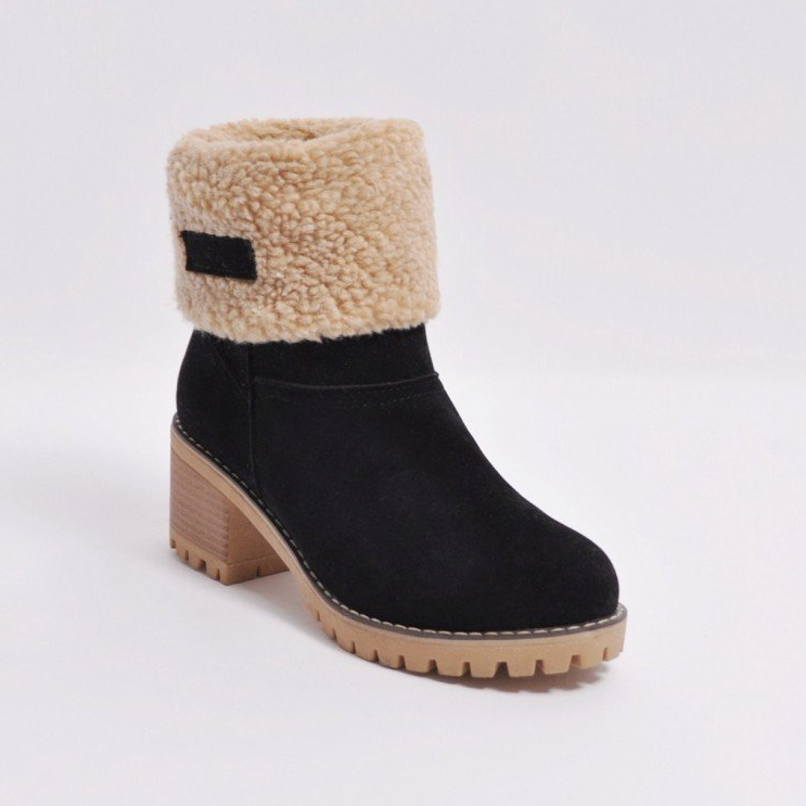 Comelyy Fur Warm turned-over edge Boots