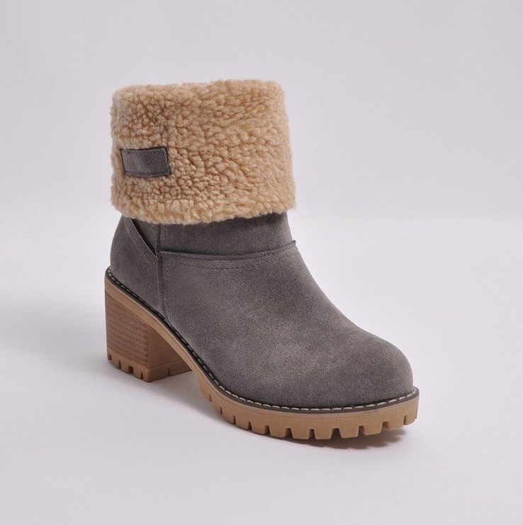 Comelyy Fur Warm turned-over edge Boots
