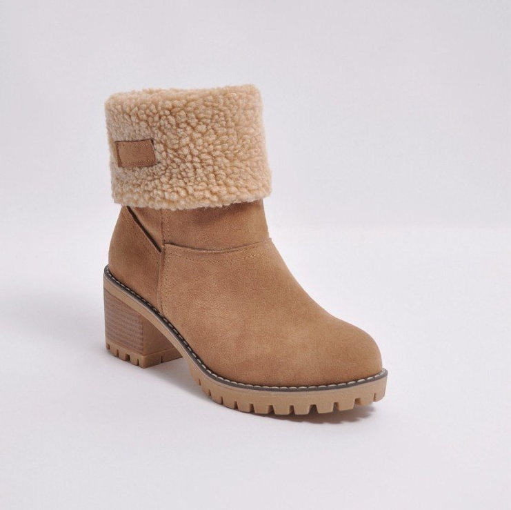 Comelyy Fur Warm turned-over edge Boots