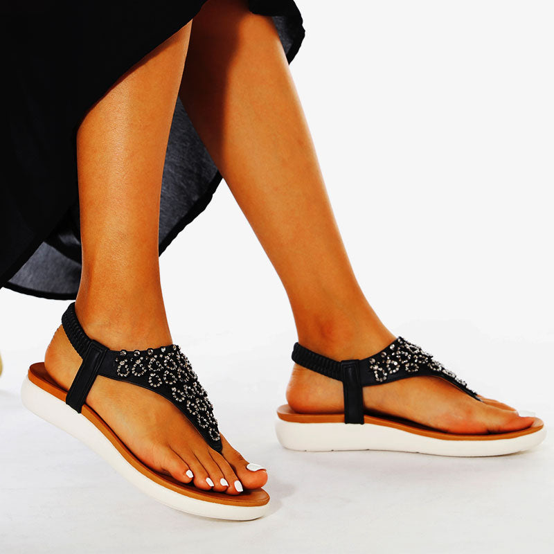 Comelyy  Ankle Strap Casual Elastic Fashion Sandals