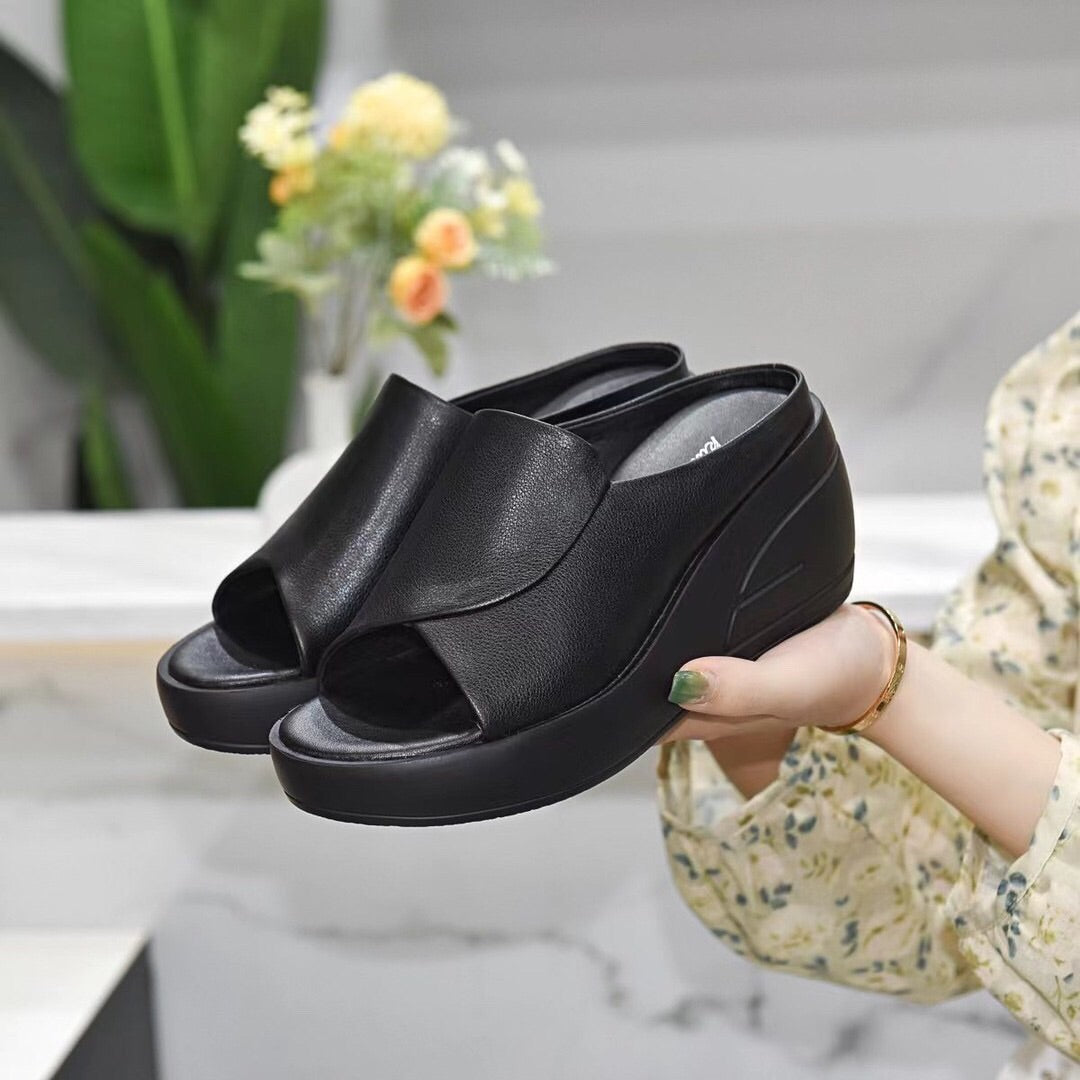 Comelyy Women's sandals fashionable soft sole sandals platform sandals