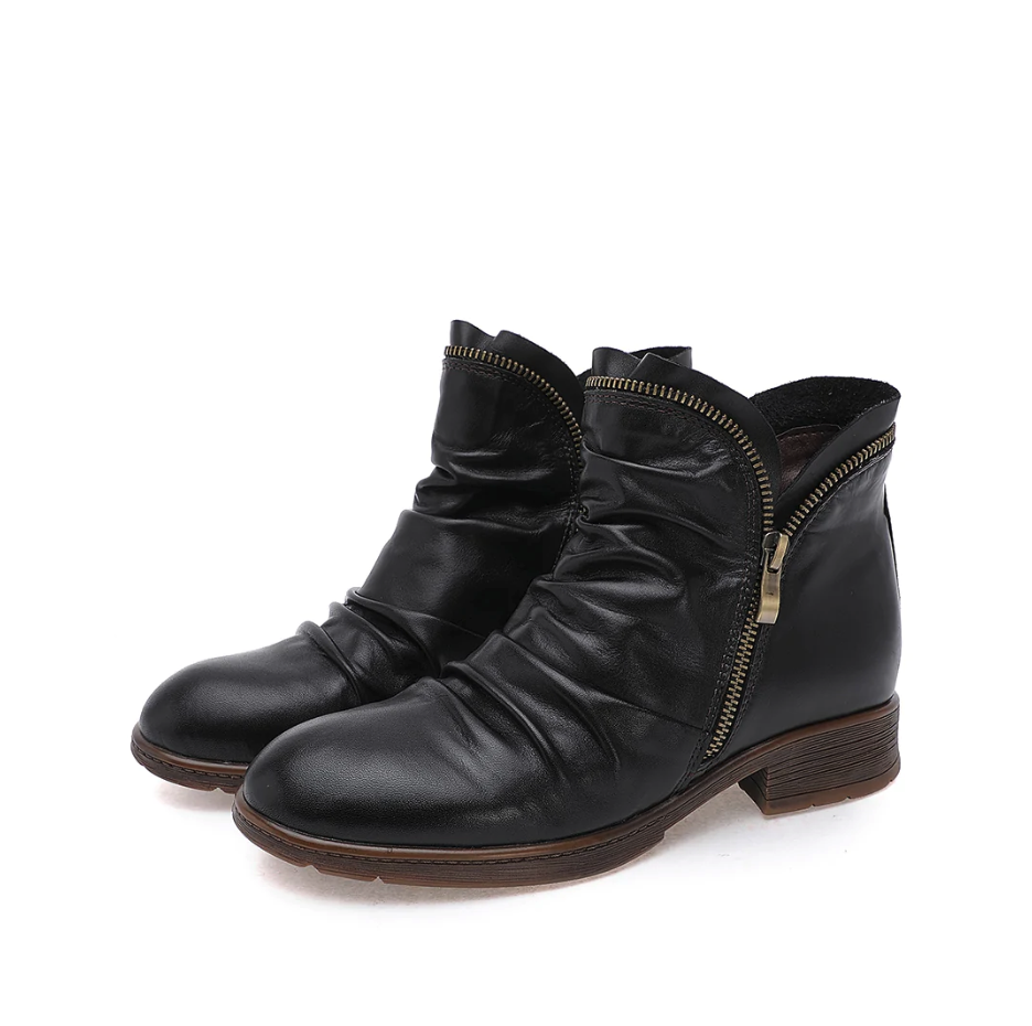 Comelyy fashion cosy ankle leather boots