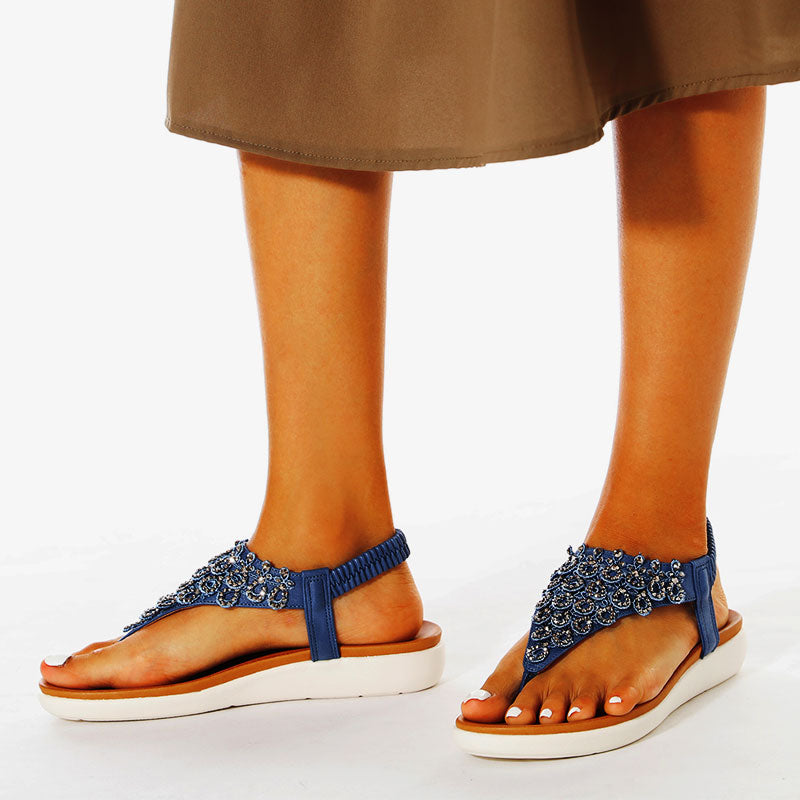 Comelyy  Ankle Strap Casual Elastic Fashion Sandals
