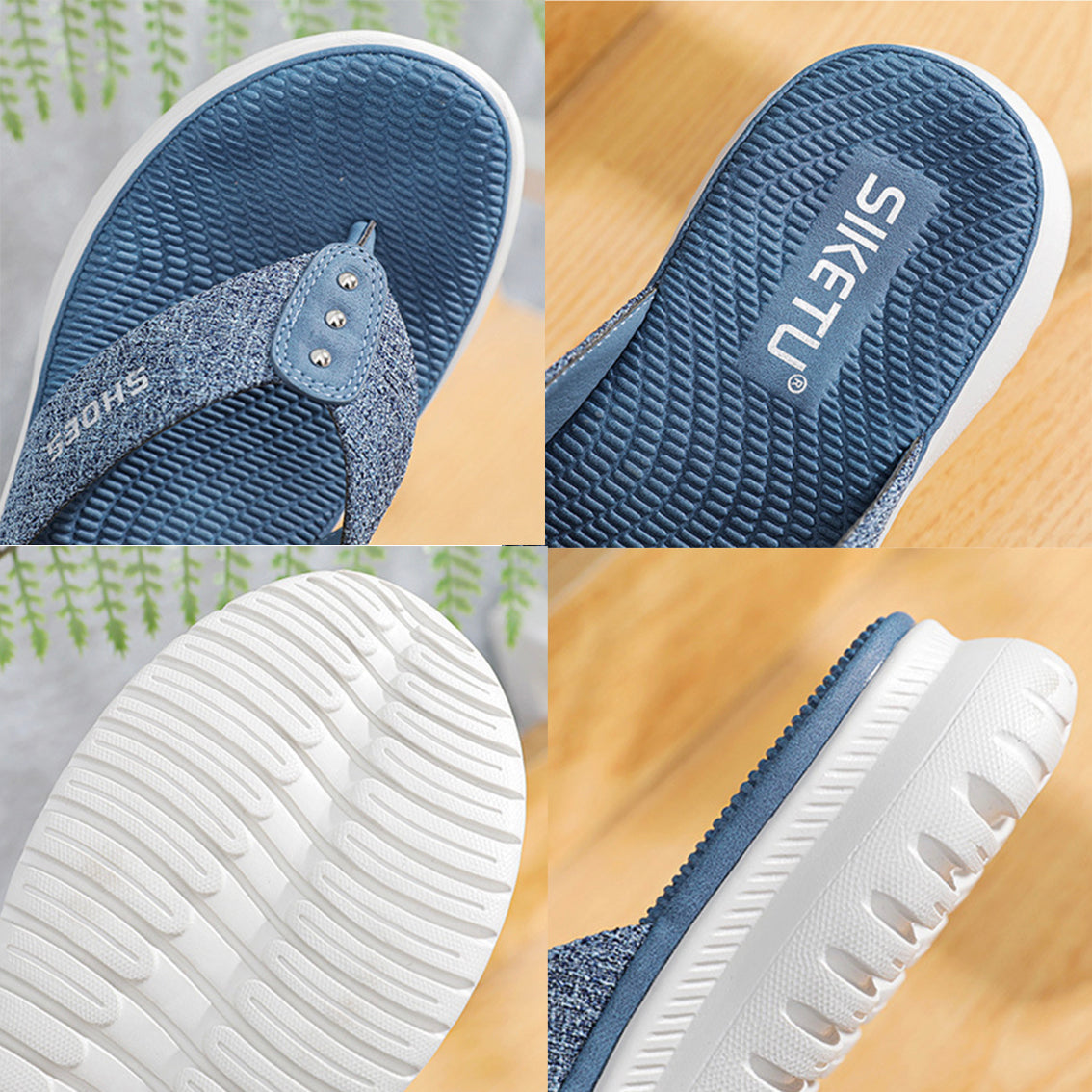 Comelyy Women Flip Flop Slides Comfortable T- Strap Slippers