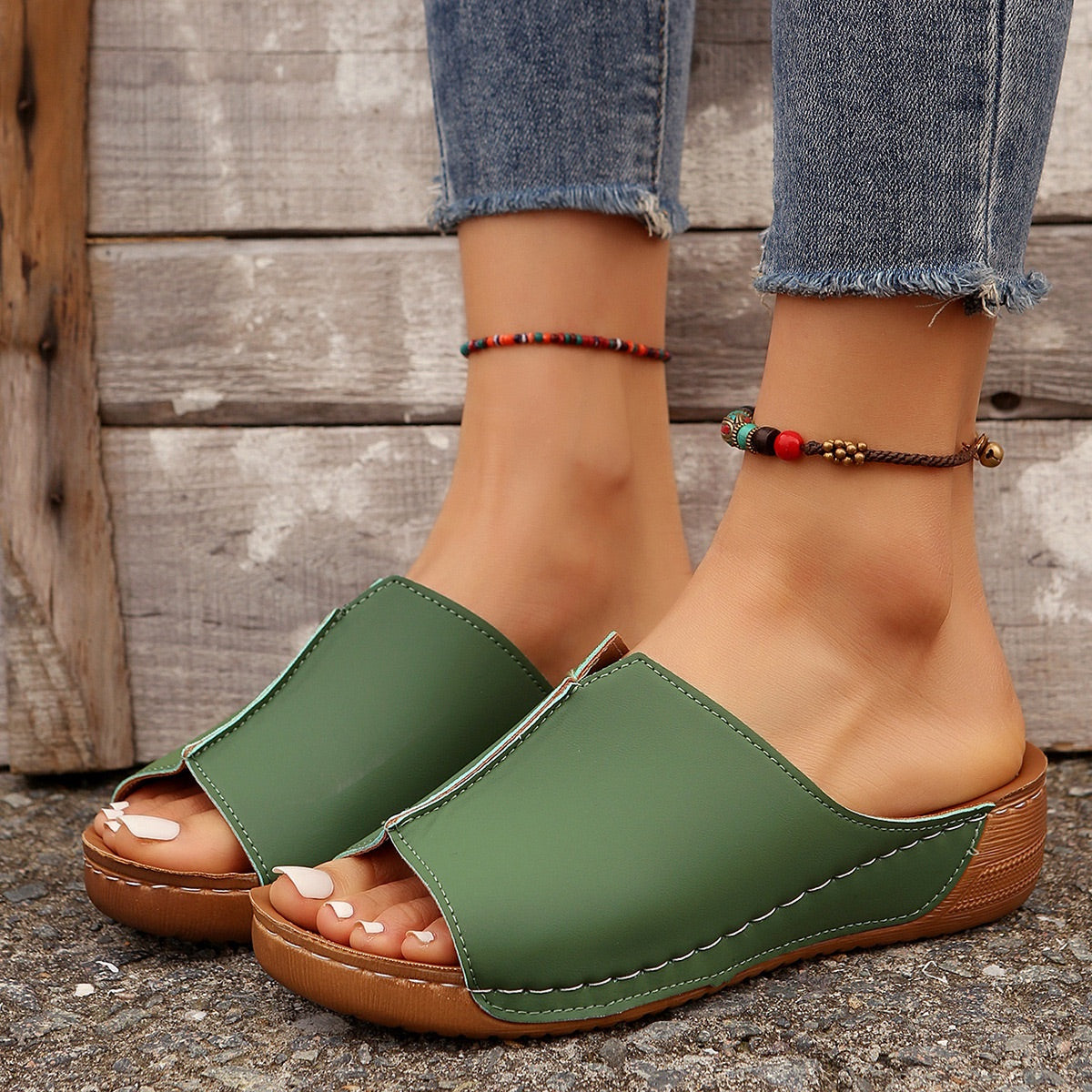 Comelyy wedge sandals for women summer trendy comfortable Roman sandals