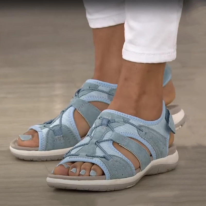 Comelyy Women Solid Color Hollow Out Casual Lady Sandals