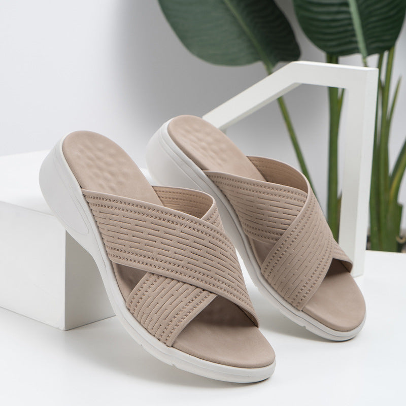 Comelyy Sloping Heels And Thick Soles Women Sandals