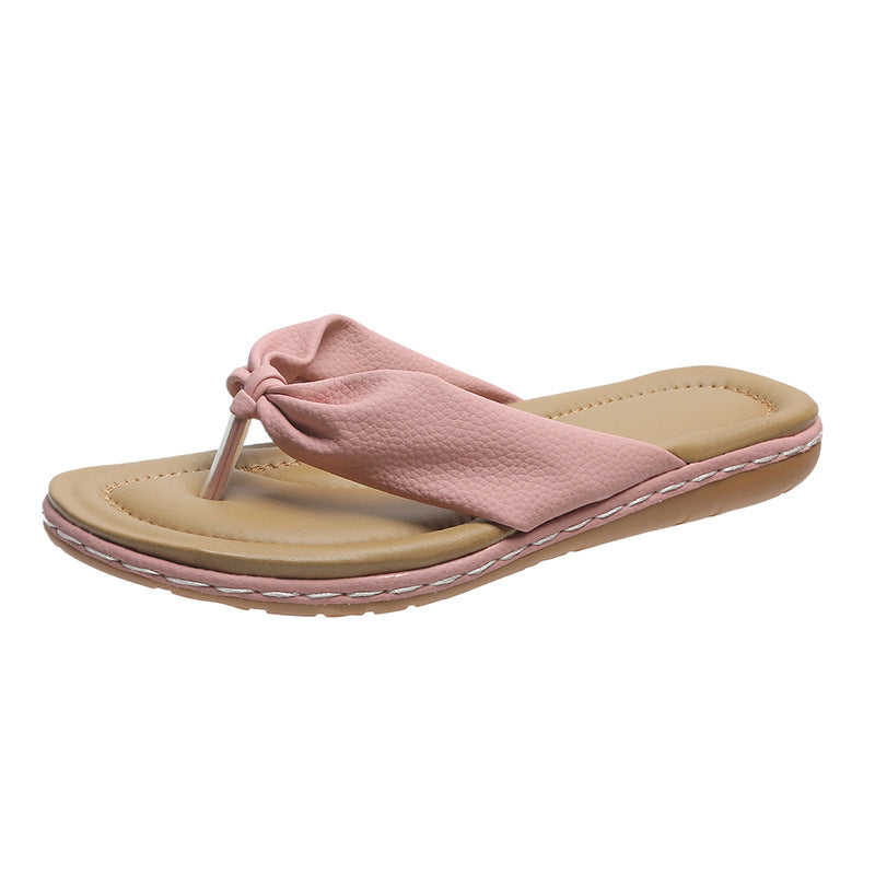 Comelyy bow flip flops slippers