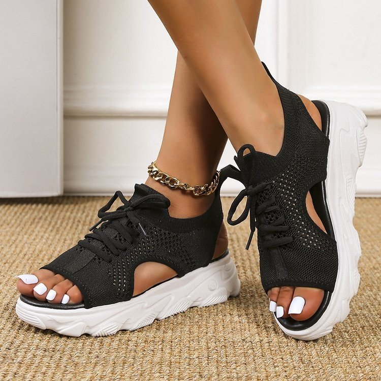 Comelyy Fashion Casual Mesh Women's Sports Style Platform Sandals