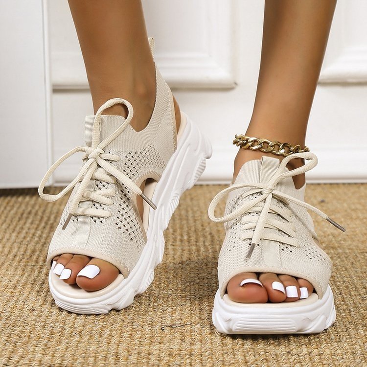 Comelyy Fashion Casual Mesh Women's Sports Style Platform Sandals