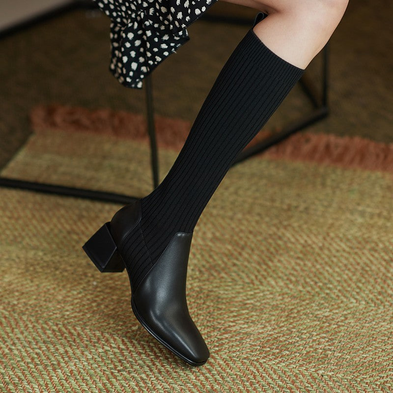 Comelyy Retro autumn and winter high knee boots