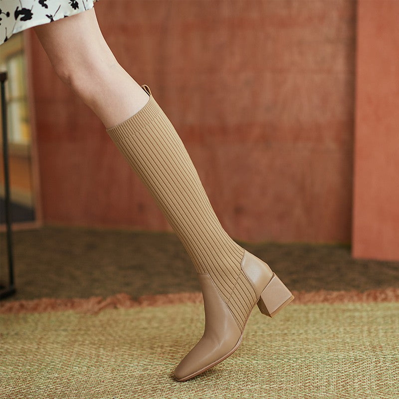 Comelyy Retro autumn and winter high knee boots