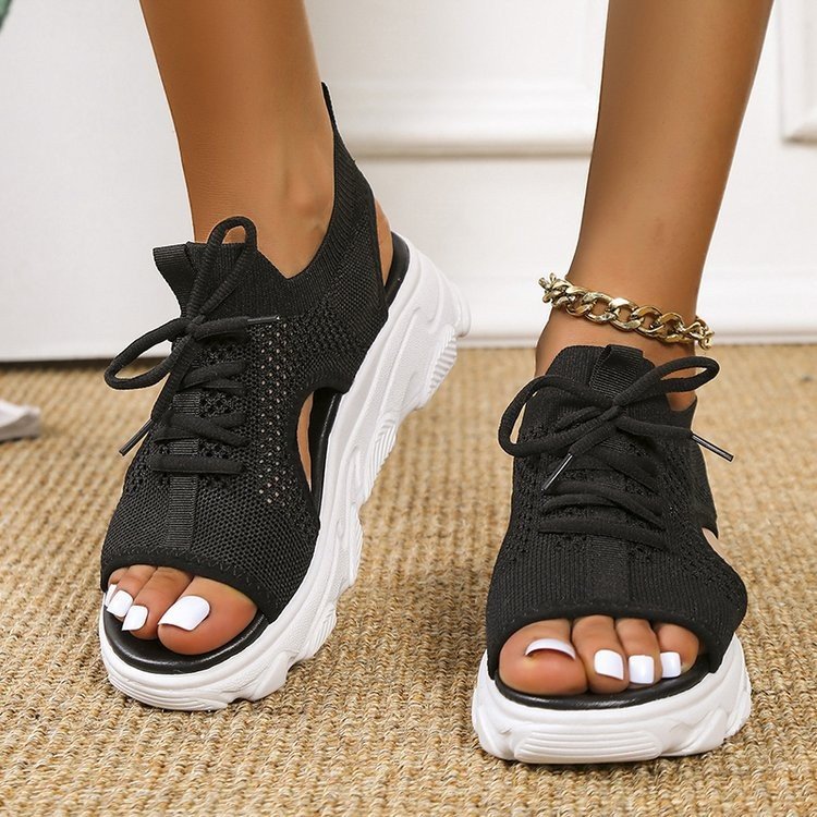 Comelyy Fashion Casual Mesh Women's Sports Style Platform Sandals