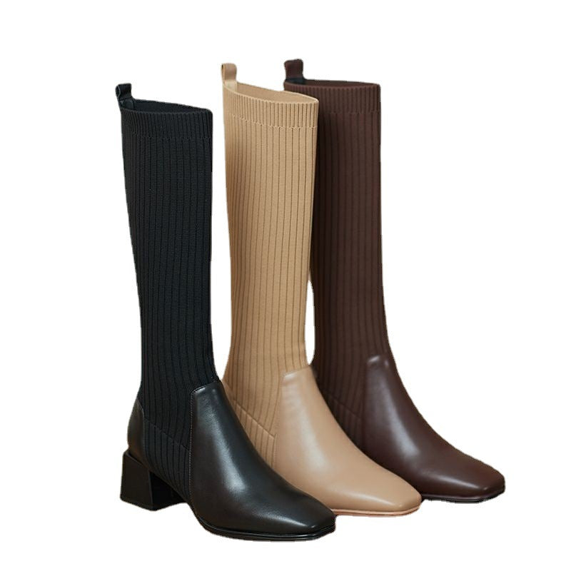 Comelyy Retro autumn and winter high knee boots