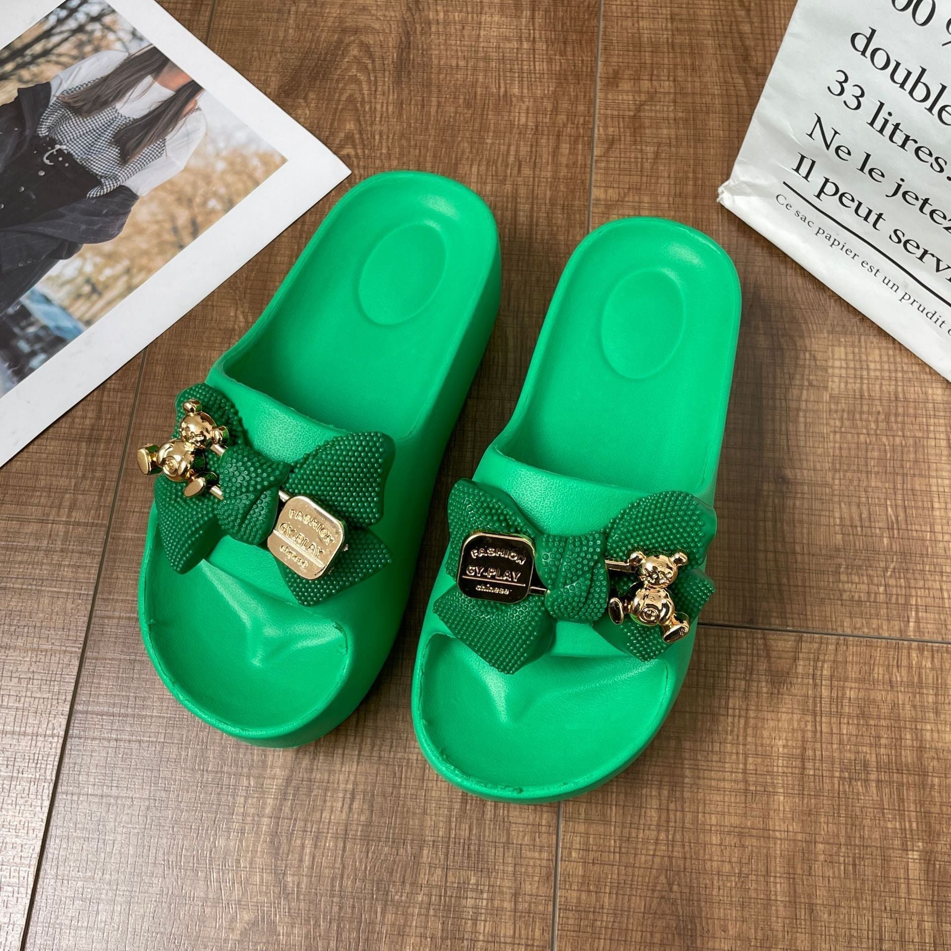 Comelyy Thick-soled casual slippers for home anti-slip slippers