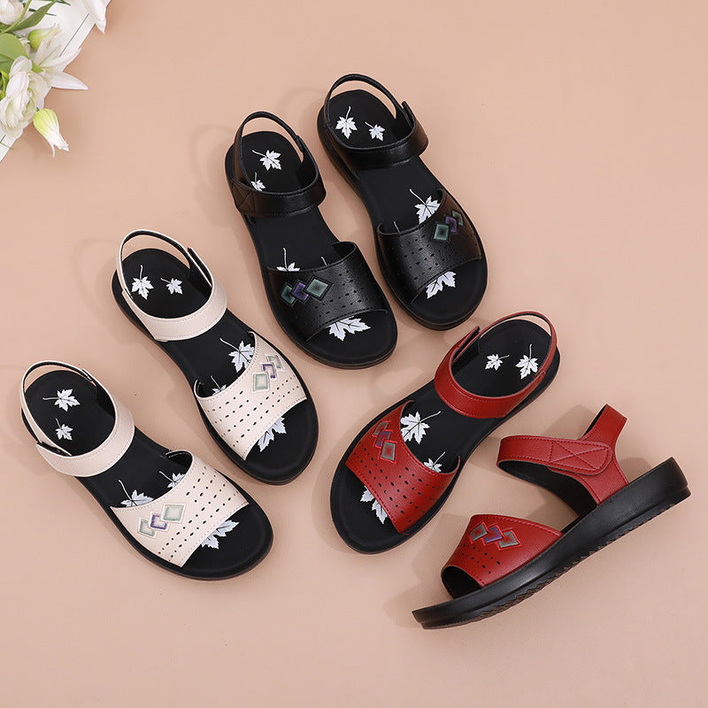 Comelyy women's comfortable flat non-slip soft sole shoes