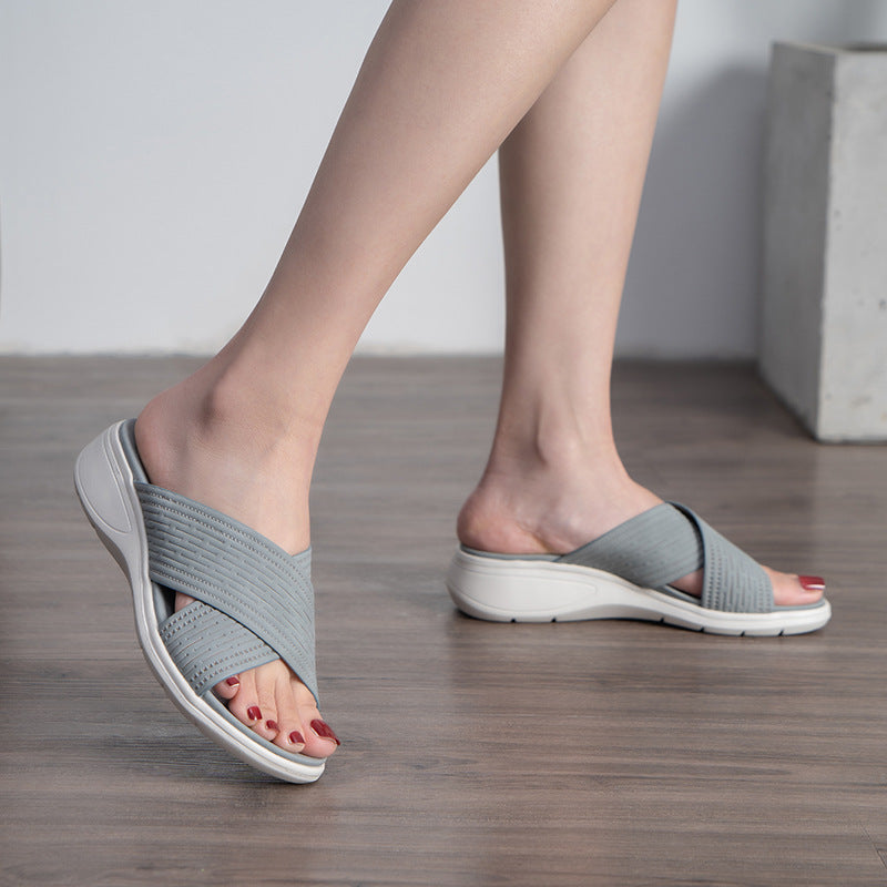 Comelyy Sloping Heels And Thick Soles Women Sandals