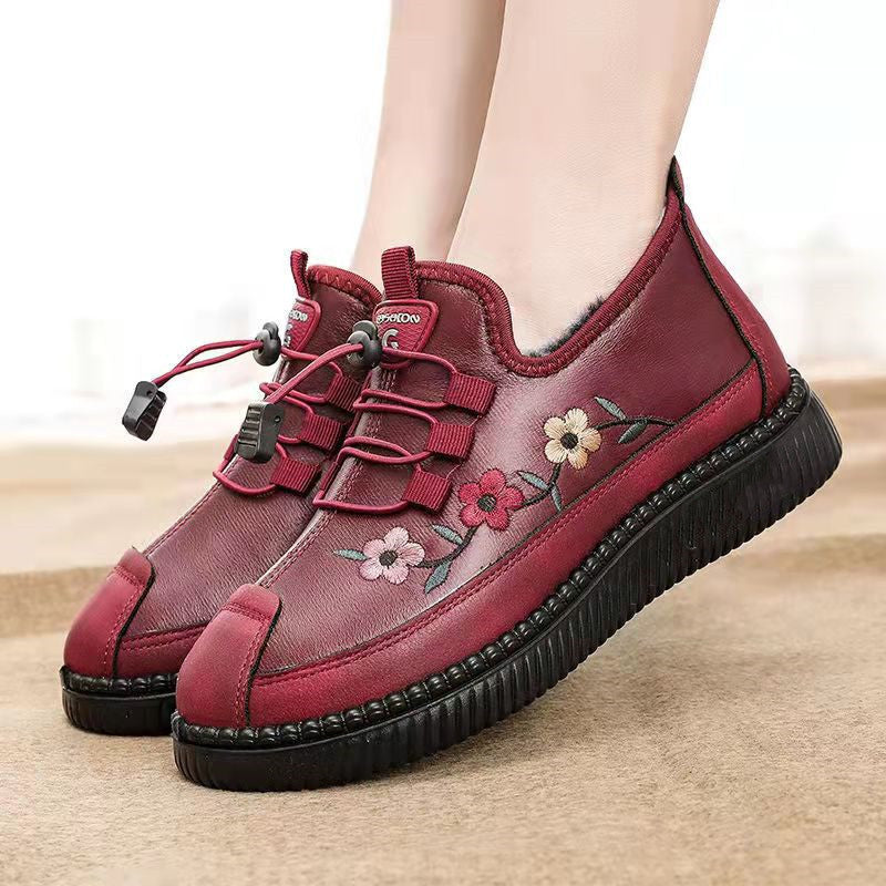 Comelyy Warm velvet cotton shoes and boots, anti-slip, waterproof and thickened snow boots