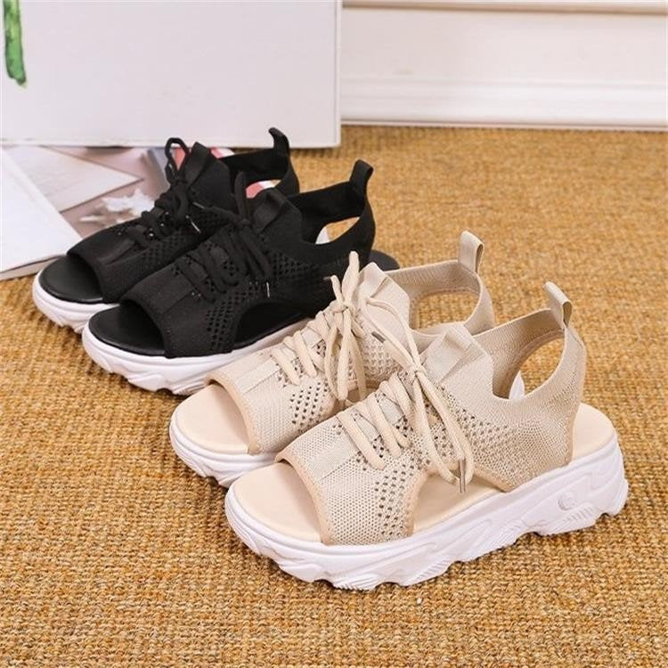 Comelyy Fashion Casual Mesh Women's Sports Style Platform Sandals